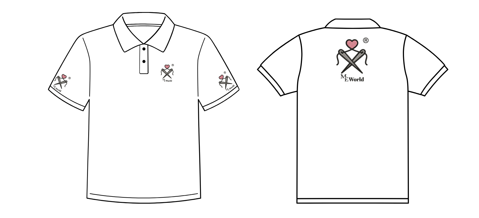 Custom Logo Embroidery on Polo T-shirt