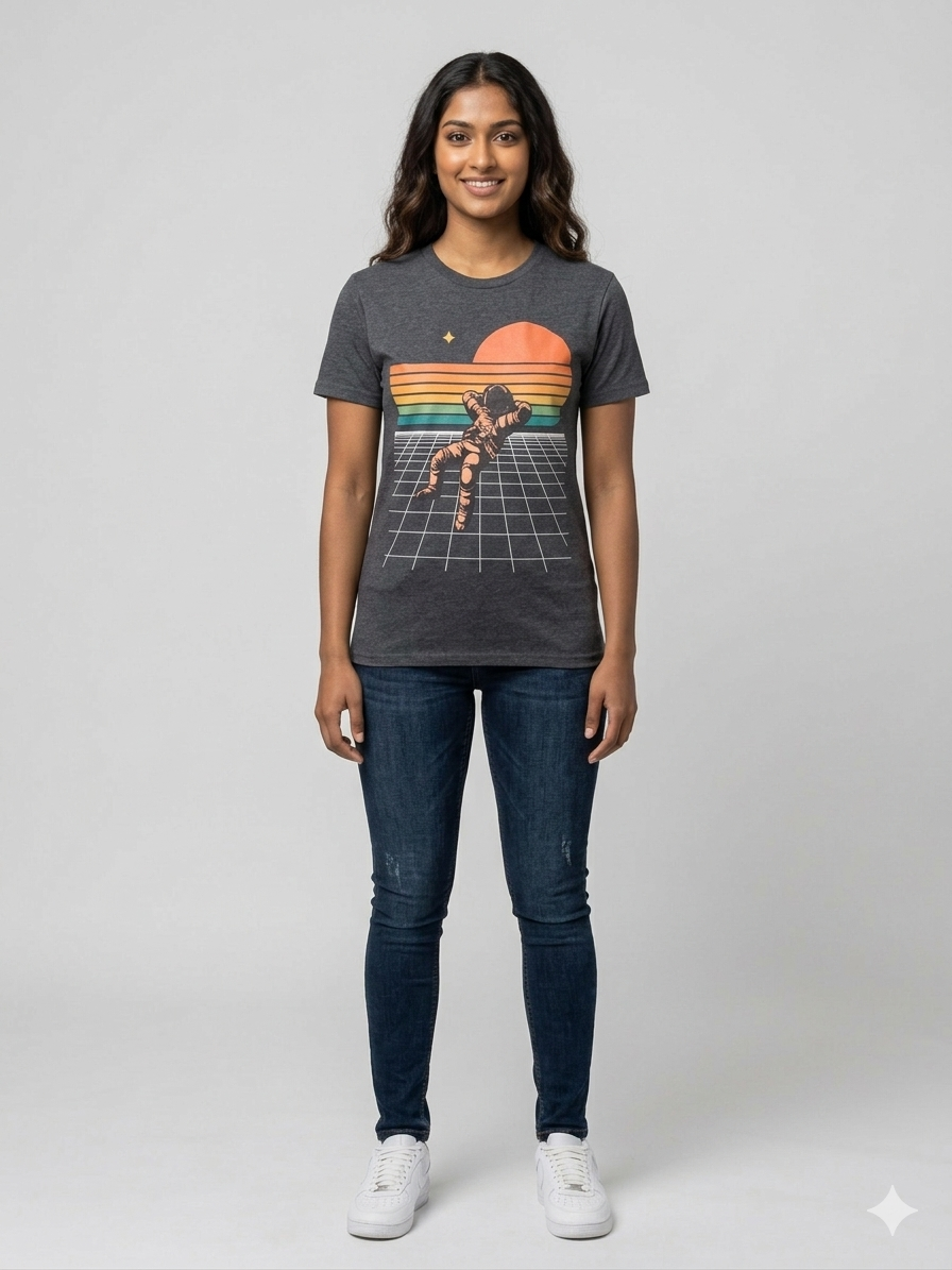 Astronaut Rainbow Print