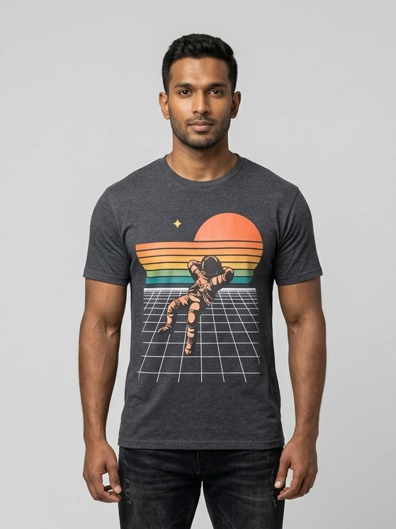 Astronaut Rainbow Print