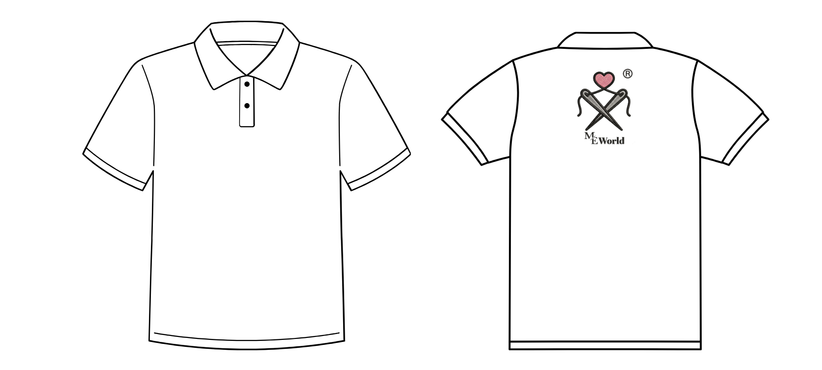 Custom Logo Embroidery on Polo T-shirt