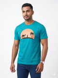 Camel Desert Round Print