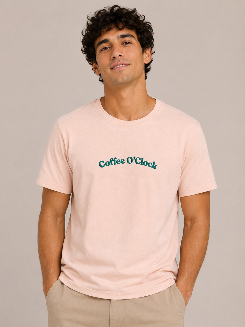 Coffee O Clock Typo Embroidery