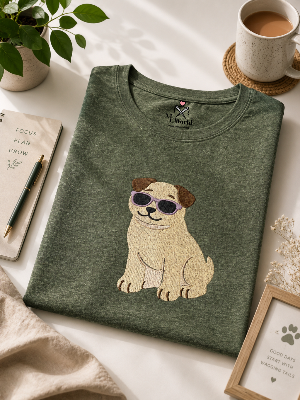 Cool Dog Embroidery