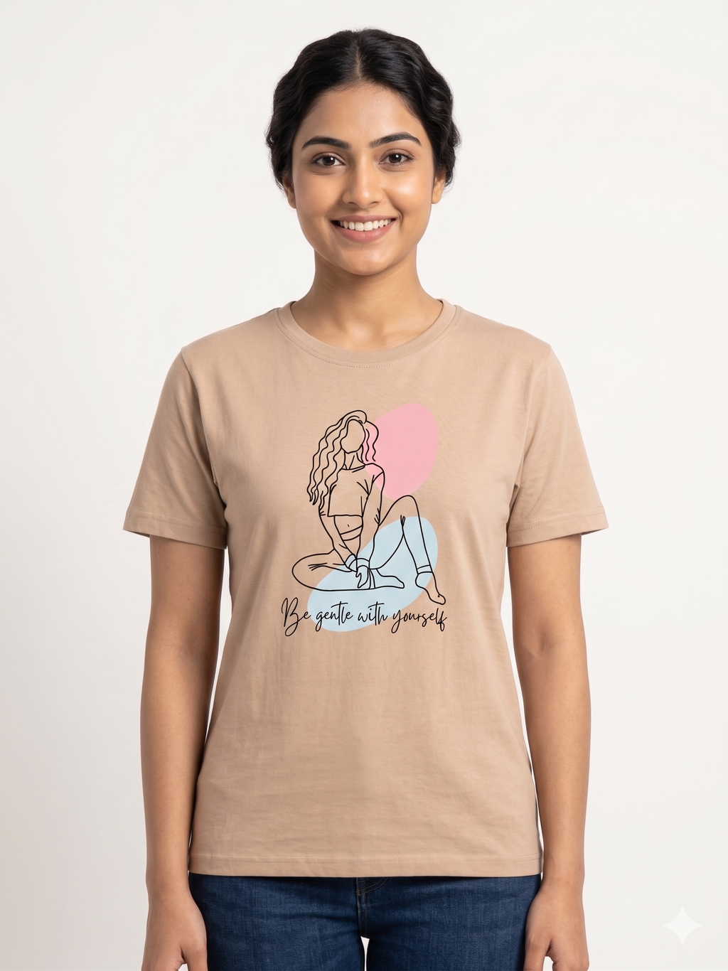 Curly Hair Girl Print