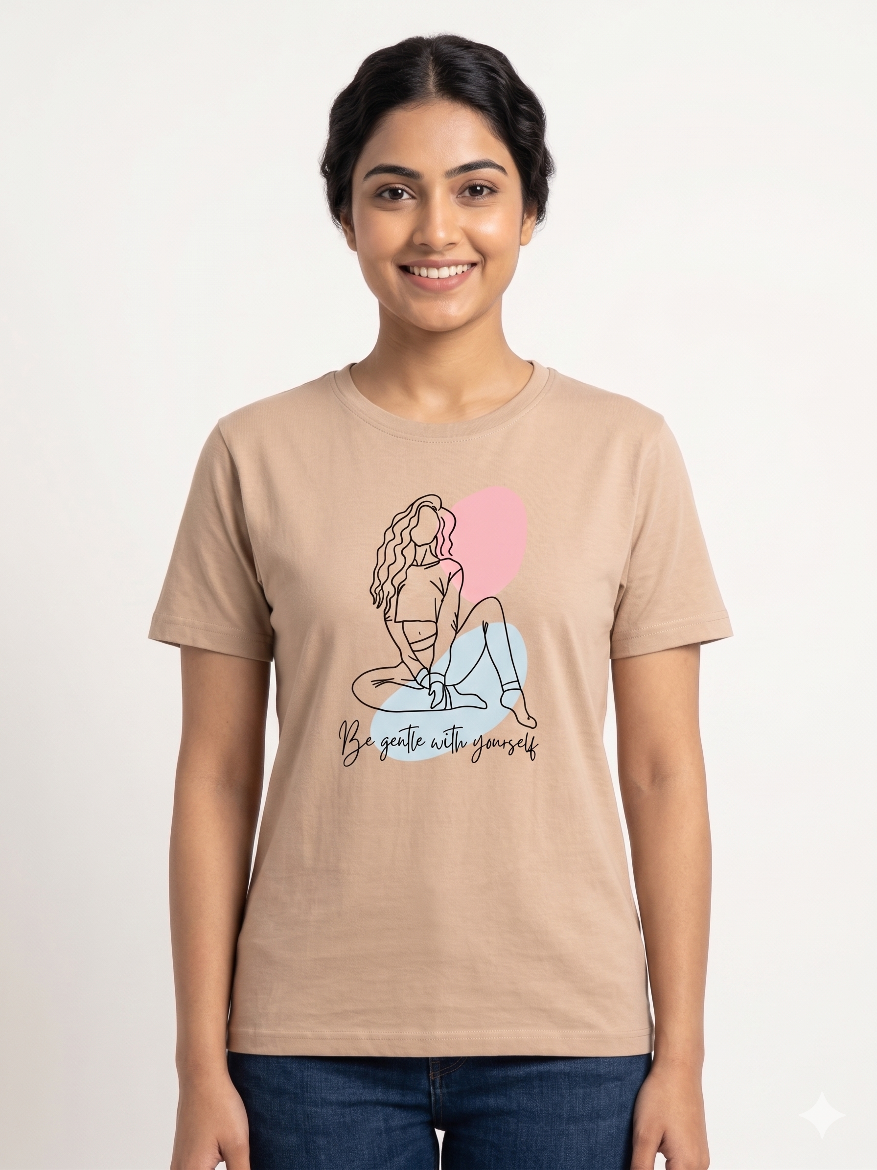 Curly Hair Girl Print