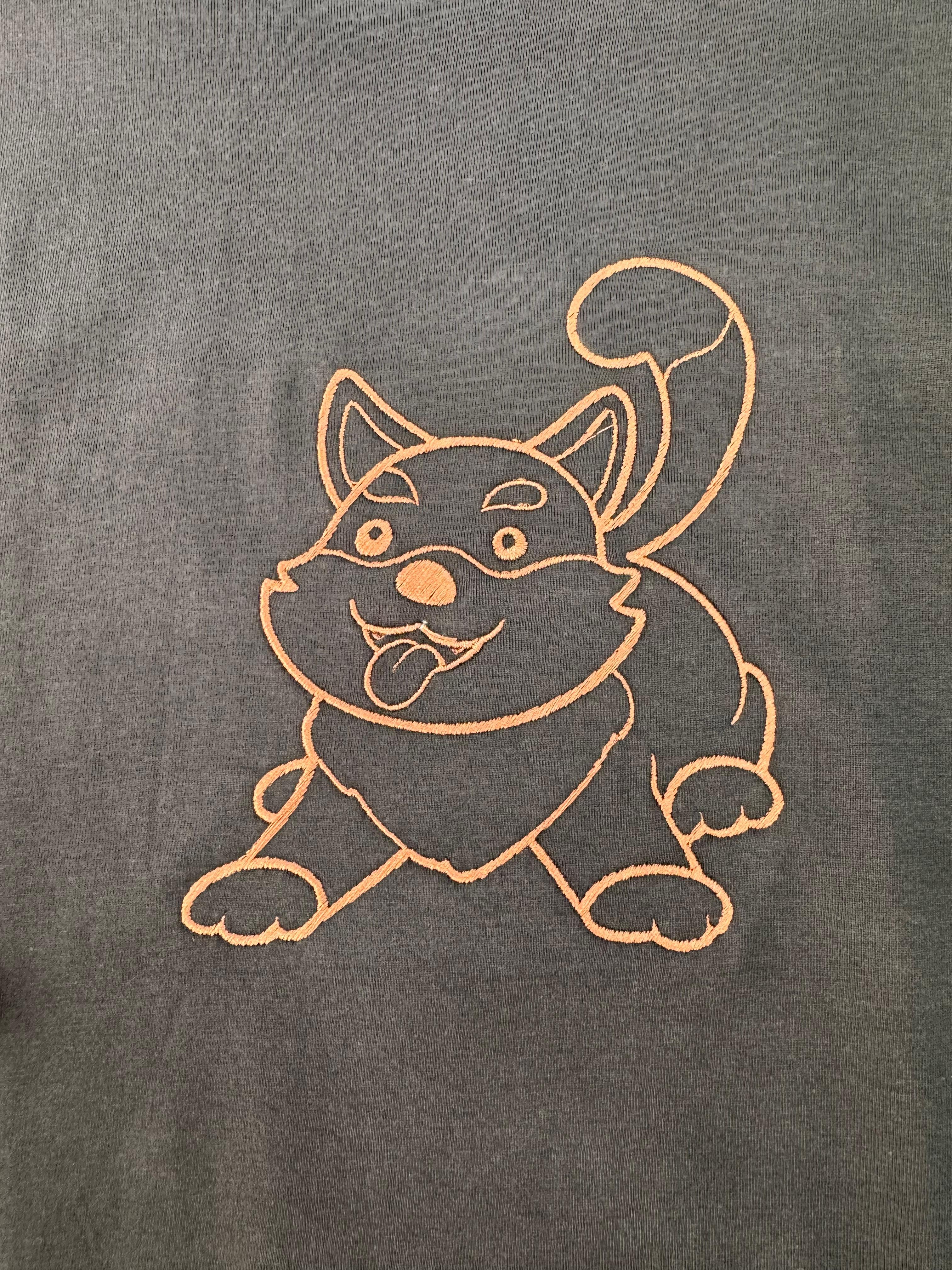 Dog Tongue Out Embroidery
