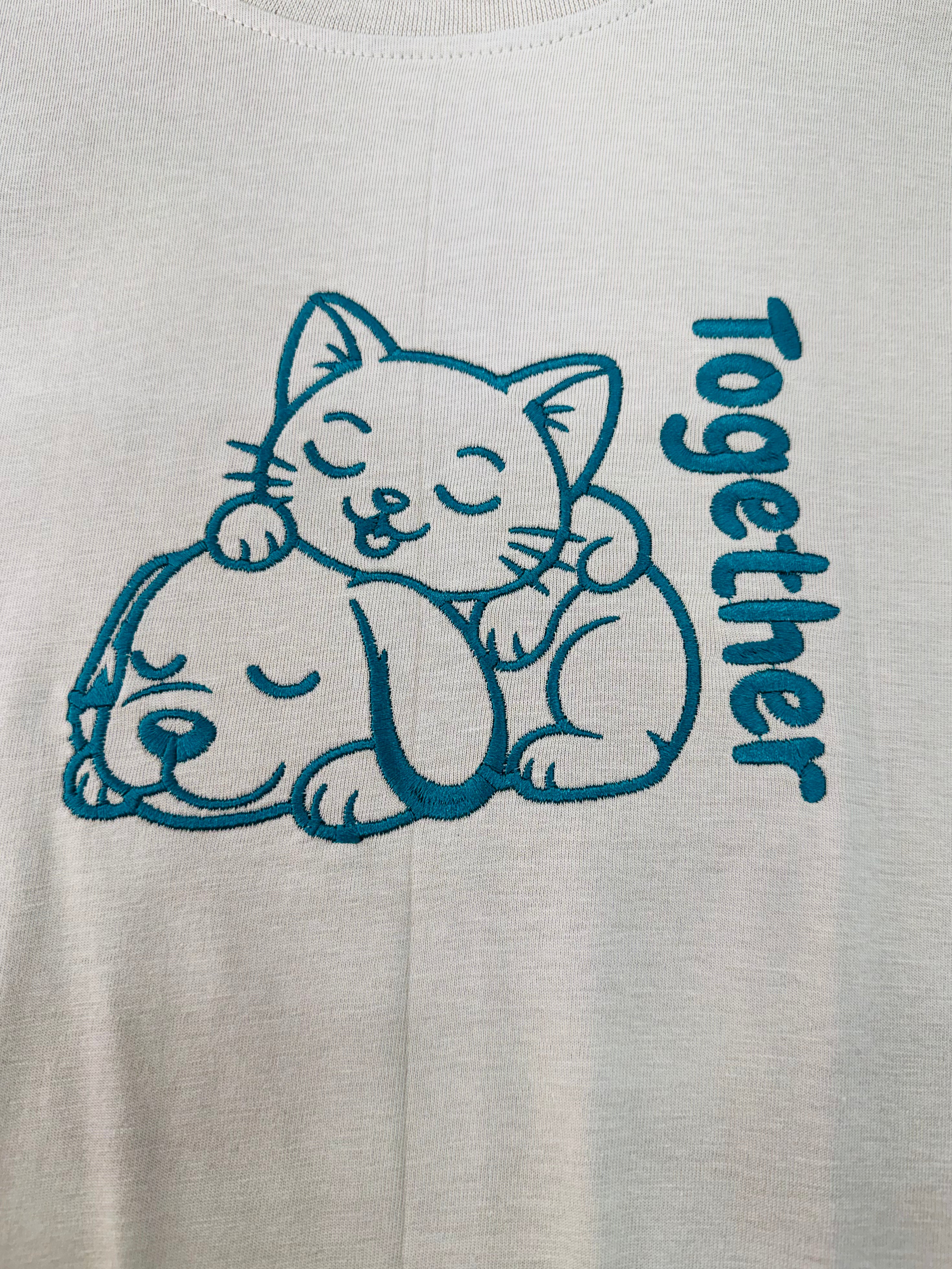 Dog Cat Together Embroidery