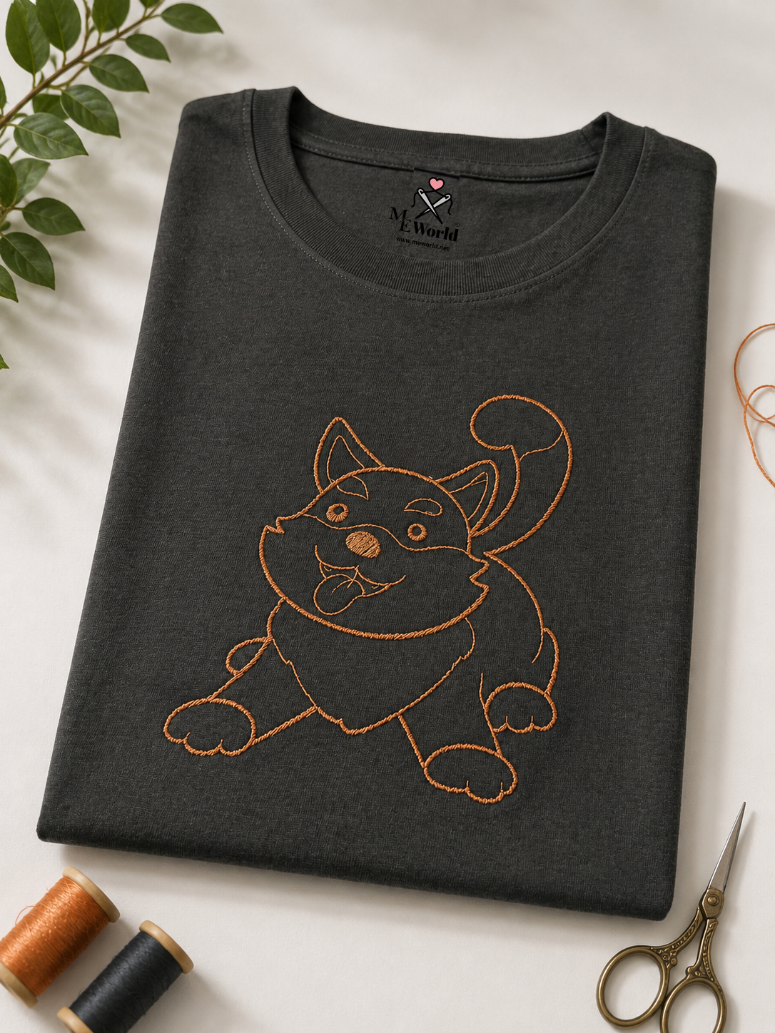 Dog Tongue Out Embroidery