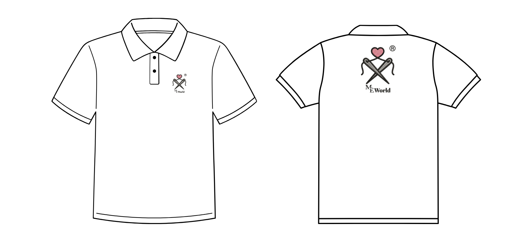 Custom Logo Embroidery on Polo T-shirt