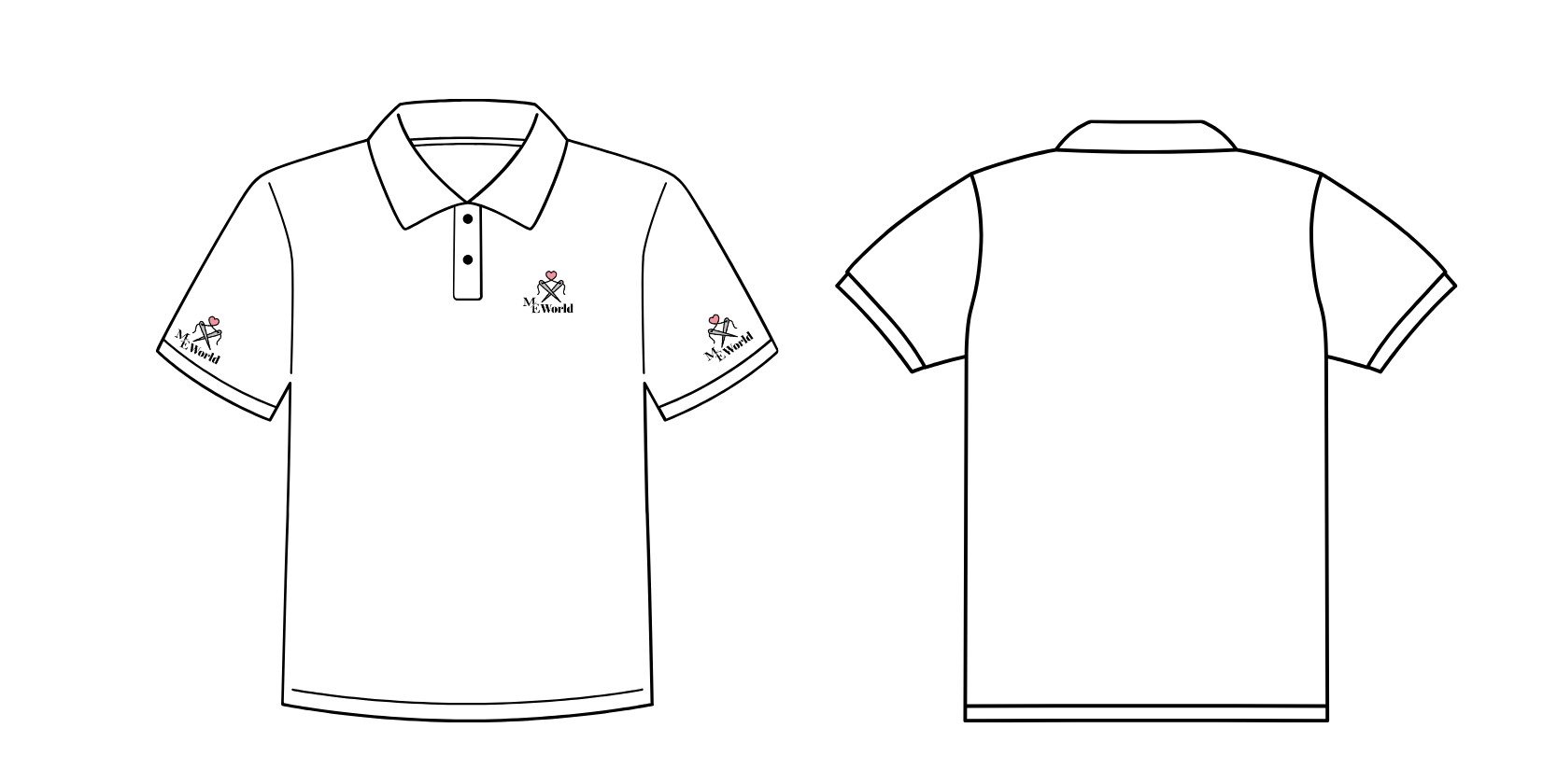 Custom Logo Print on Polo T-shirt