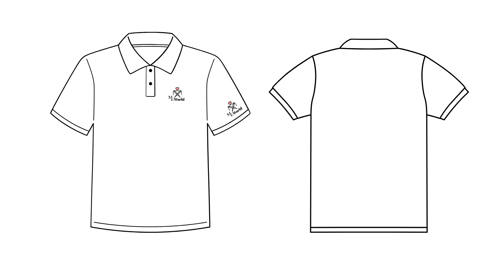 Custom Logo Print on Polo T-shirt