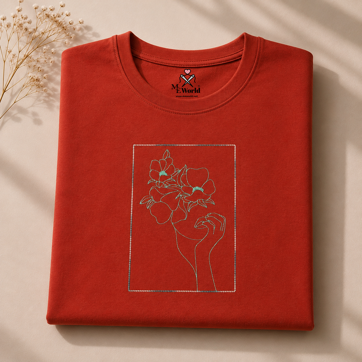 Flower Face Embroidery