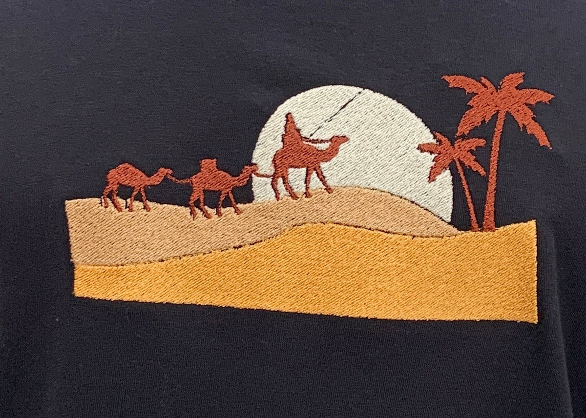 Desert Camel Embroidery