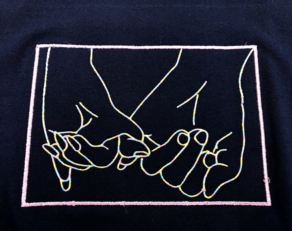 Holding Hands Embroidery