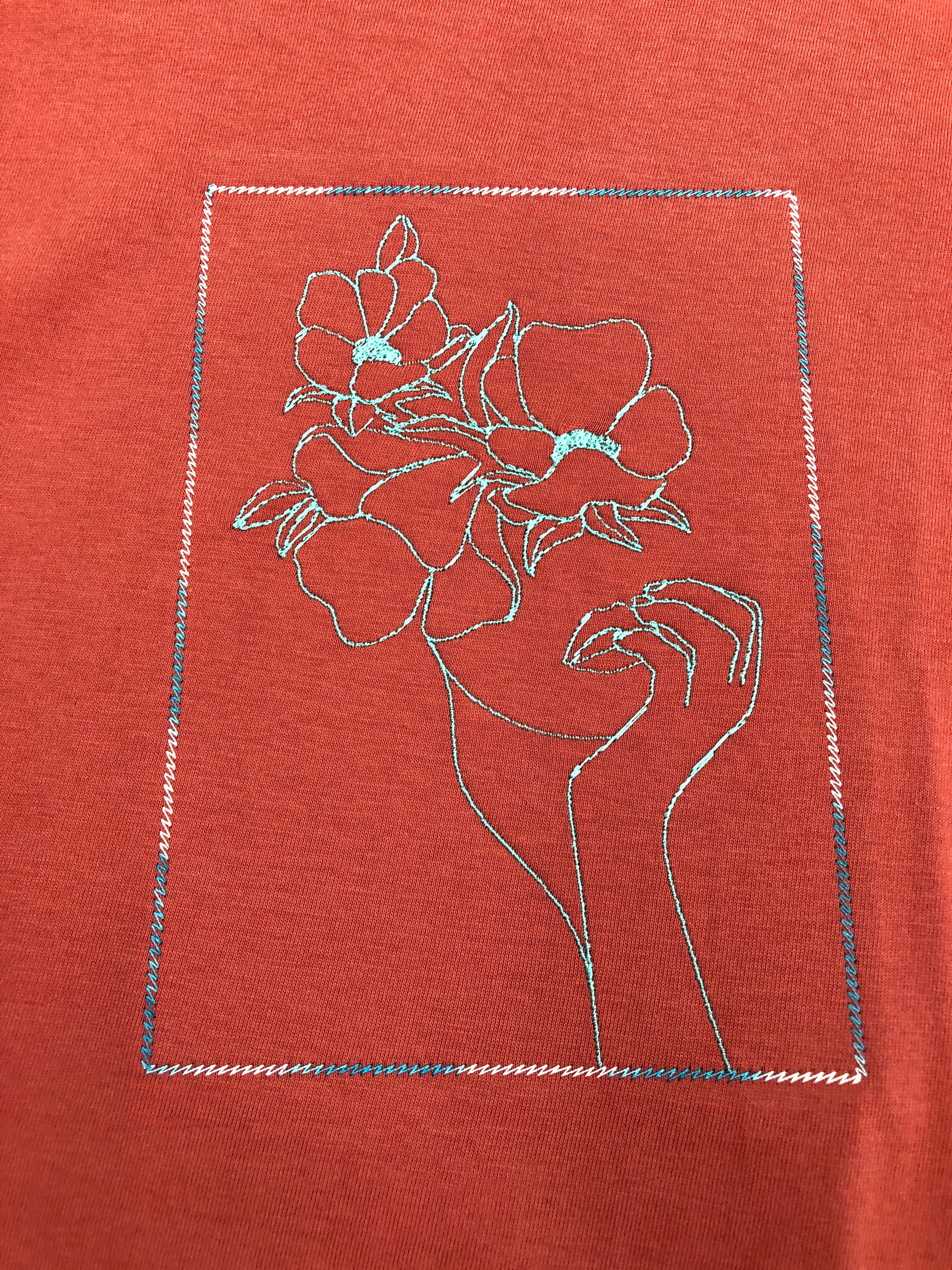 Flower Face Embroidery