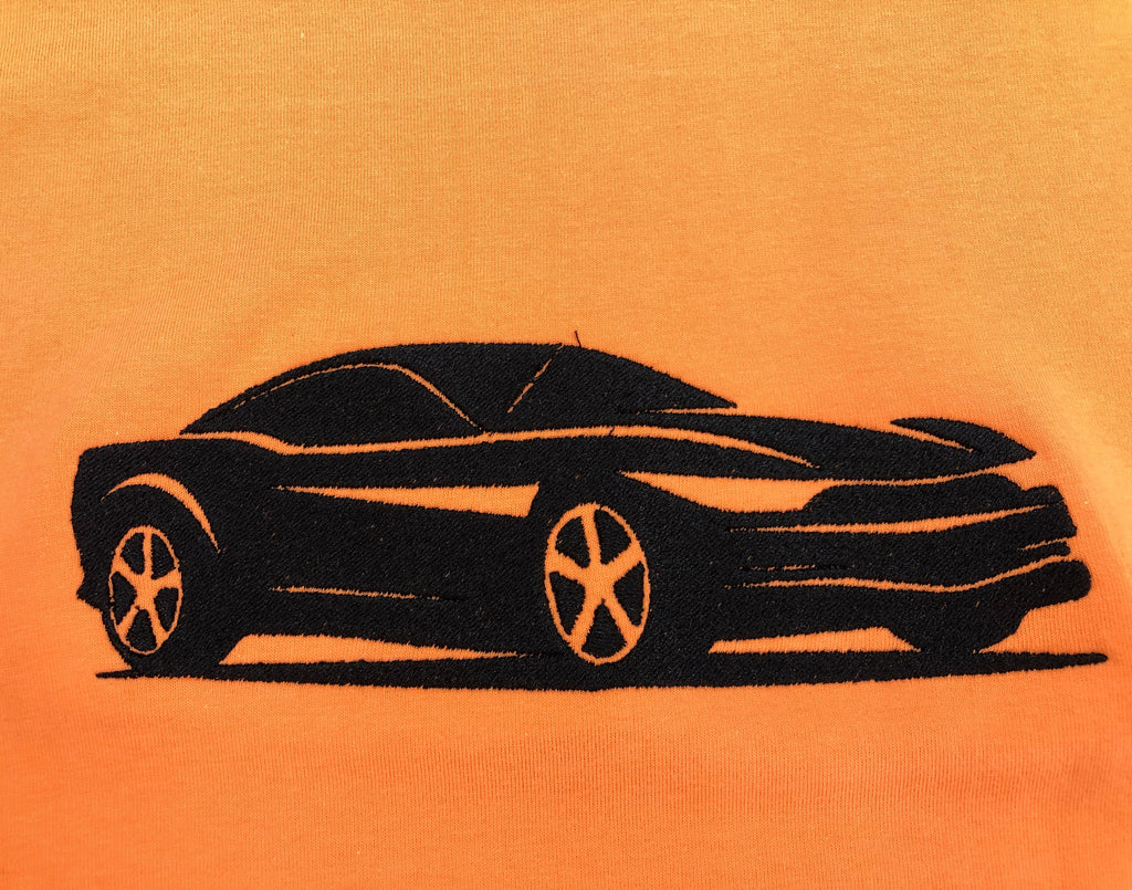 Black Car Embroidery