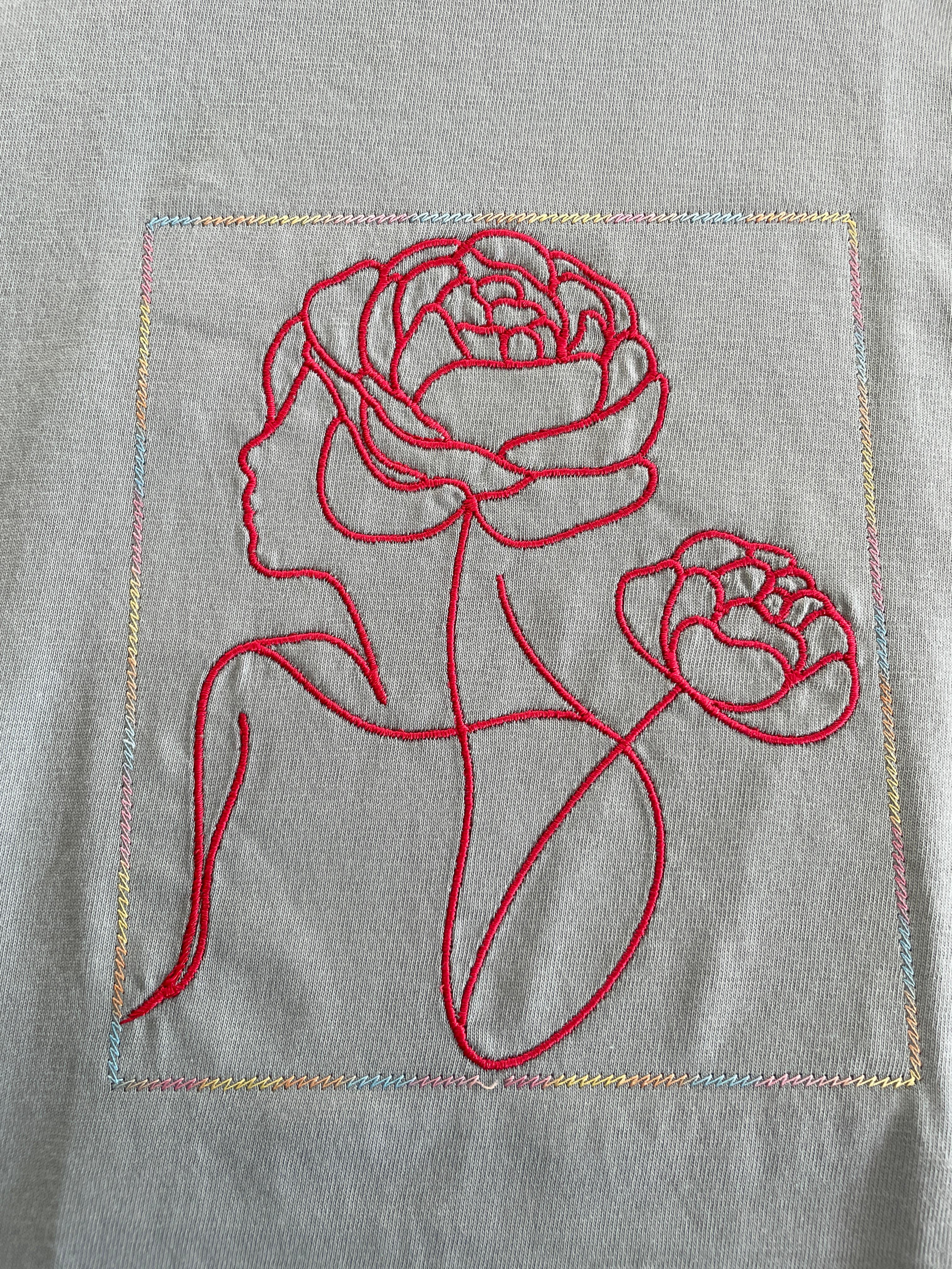 Abstract Flower Girl Embroidery