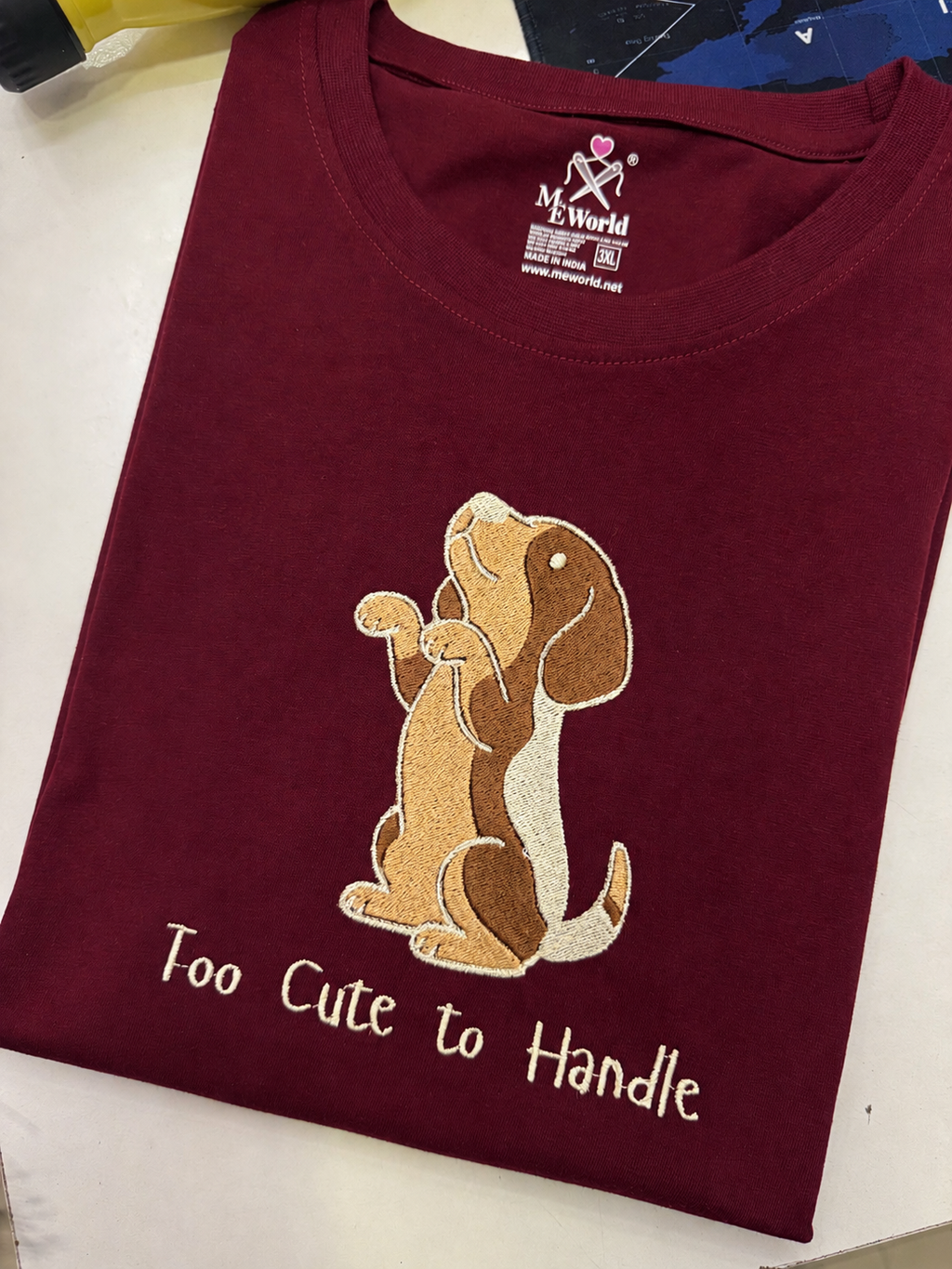 Dog Too Cute To Handle Embroidery