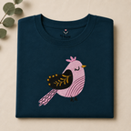 Leaf Feather Bird Embroidery