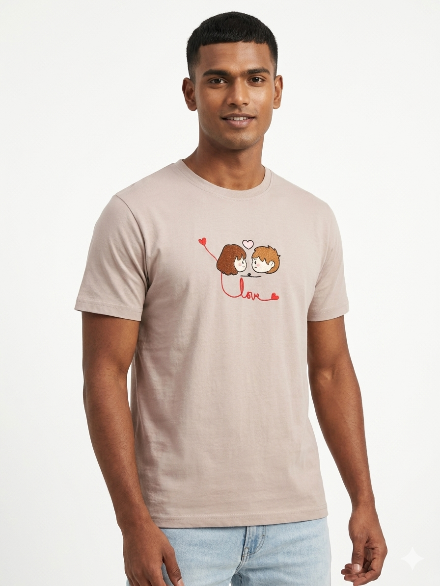 Love Cartoon Embroidery