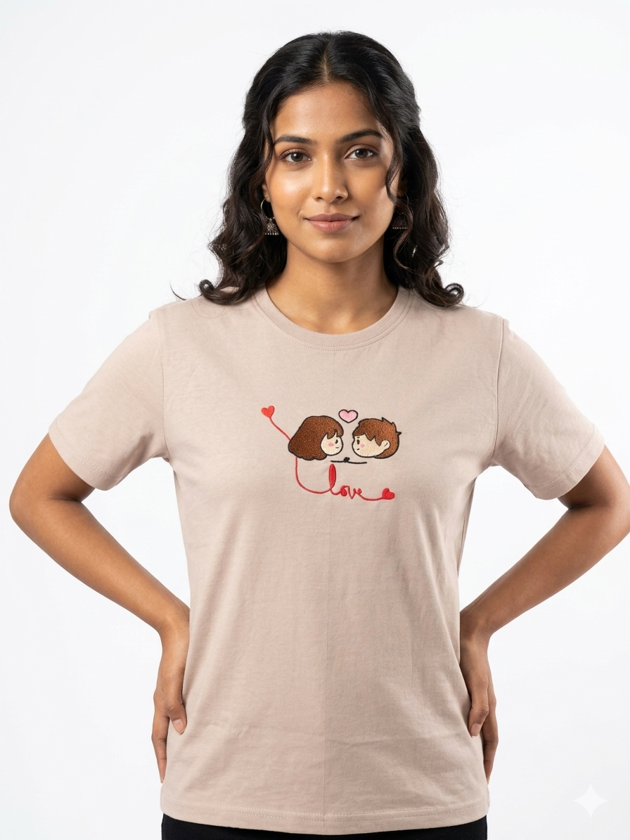 Love Cartoon Embroidery