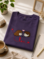 Love Cartoon Embroidery