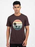 Palm Surf Circle Print
