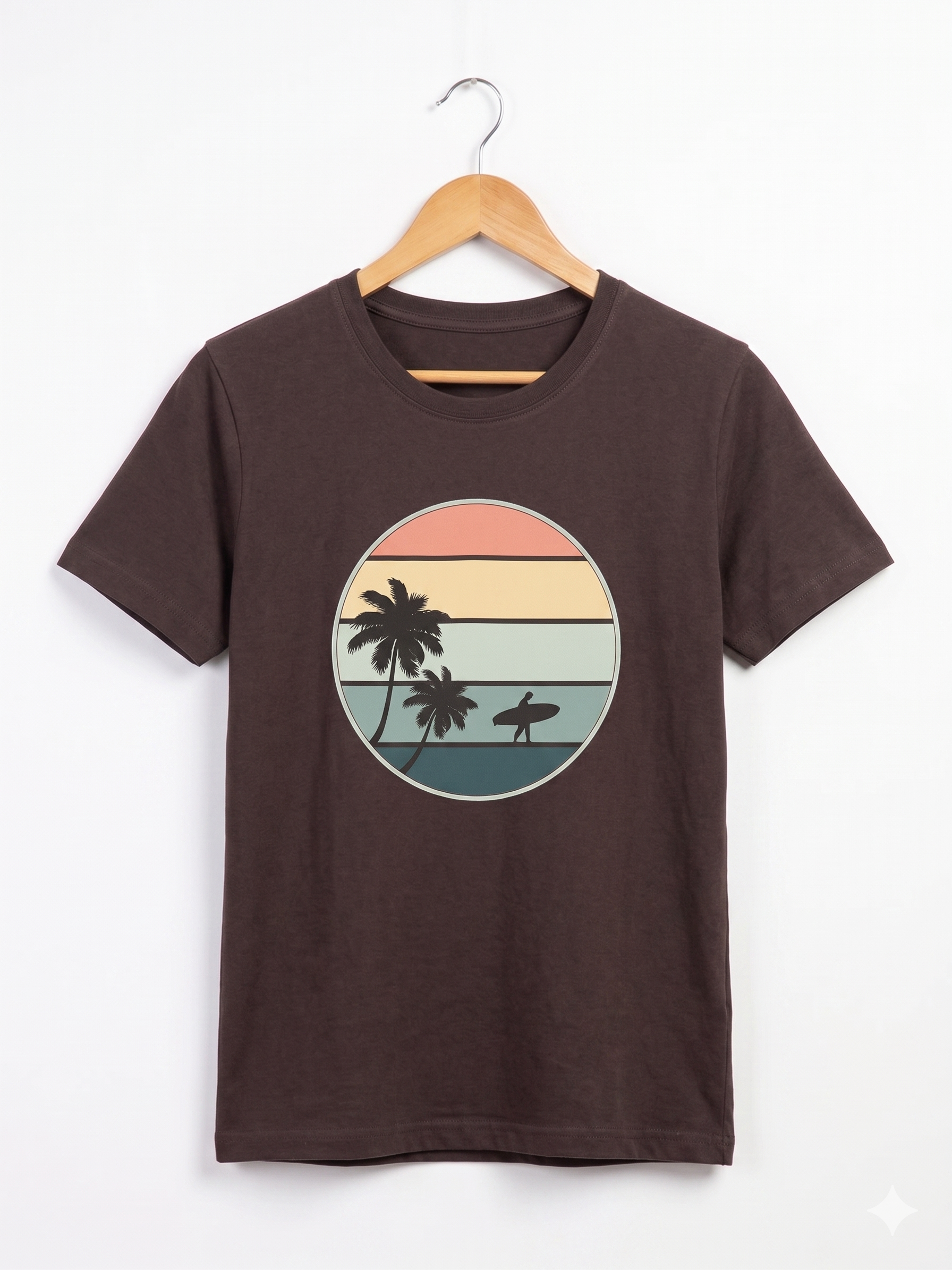 Palm Surf Circle Print