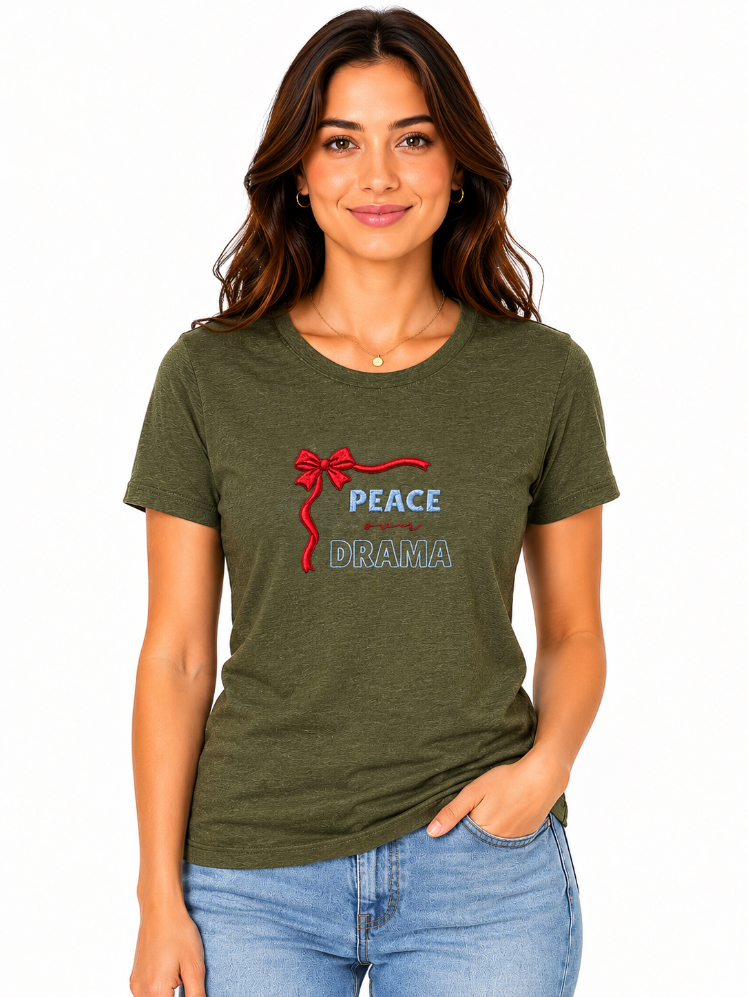 Peace Over Drama Embroidery