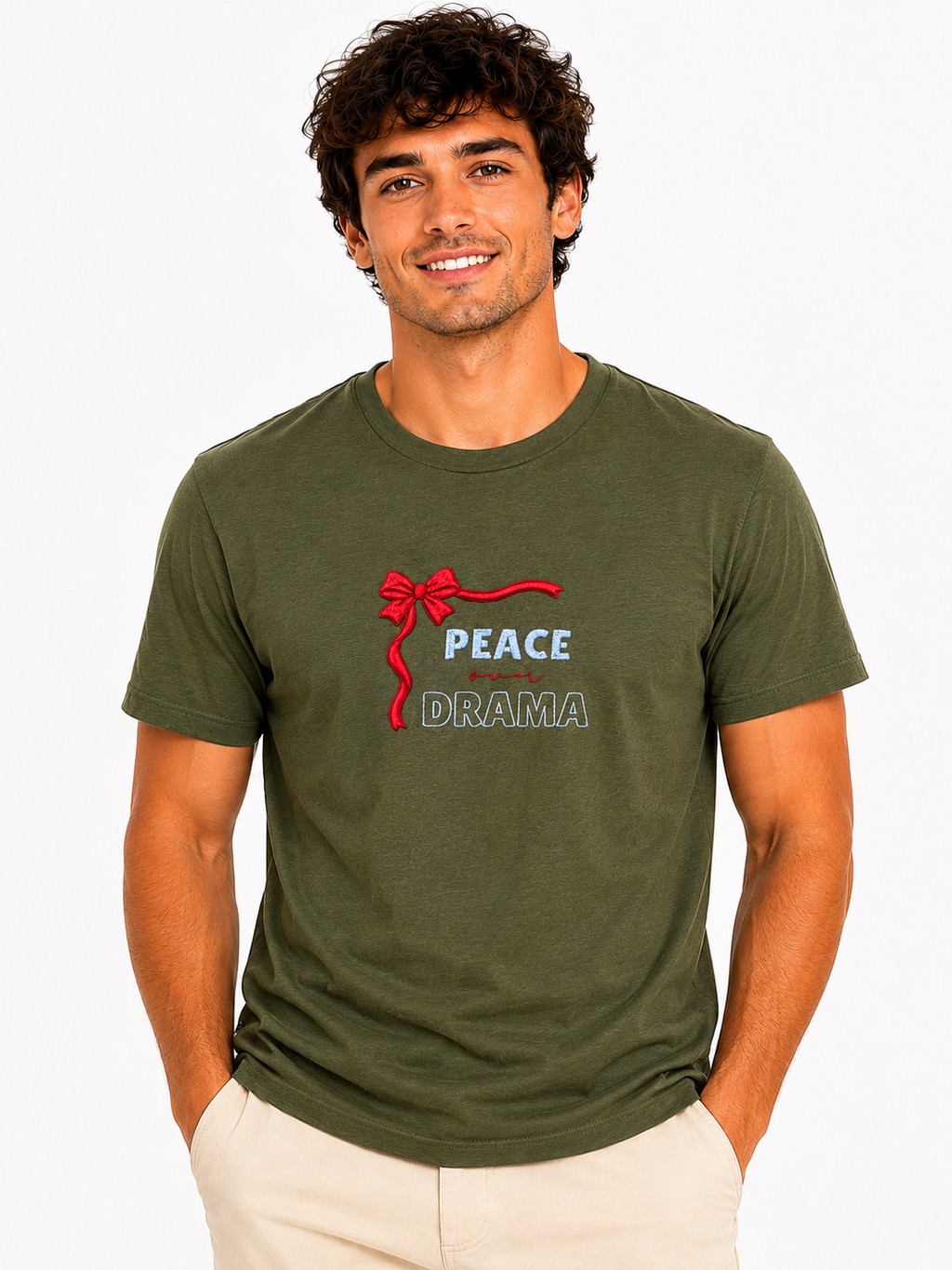 Peace Over Drama Embroidery