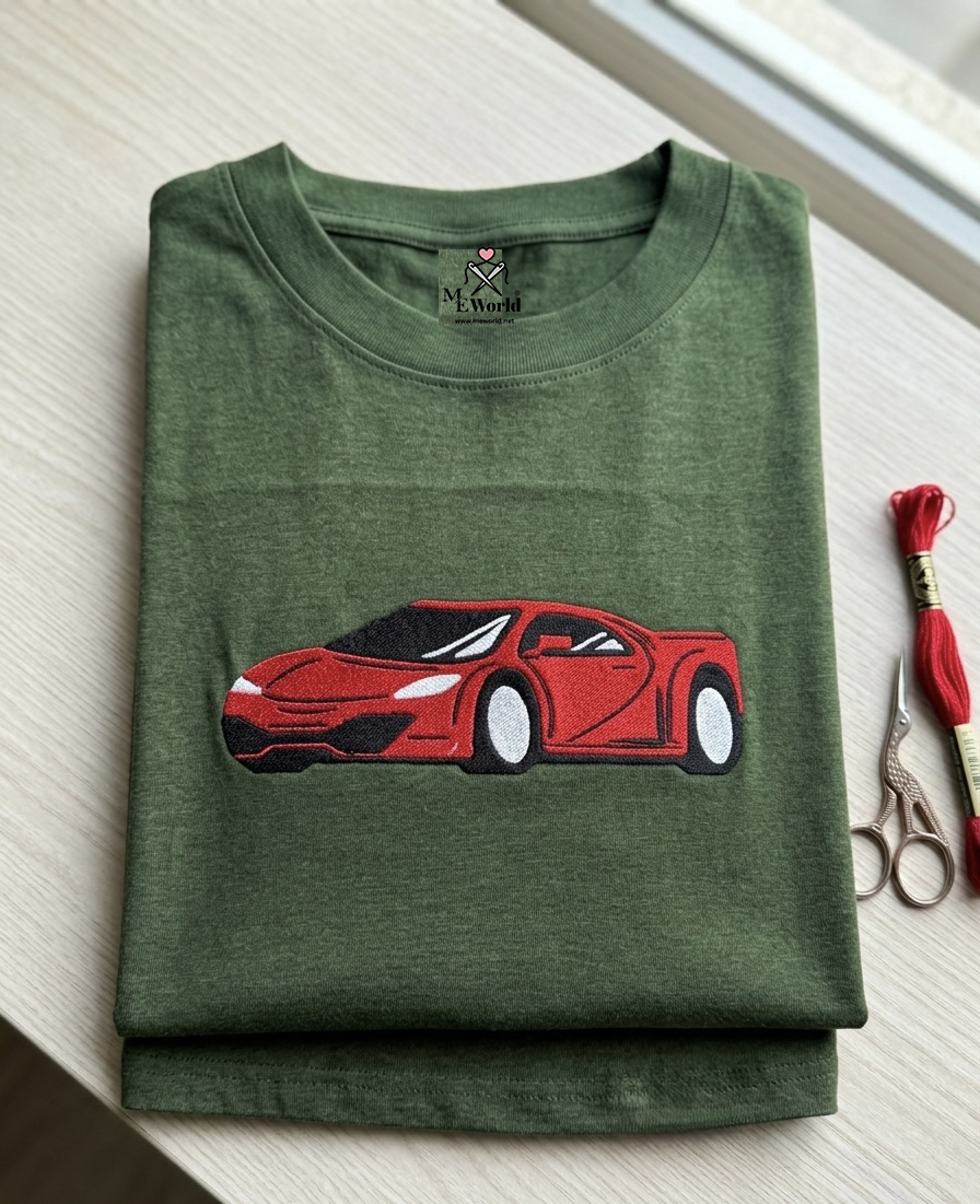 Red Car Embroidery