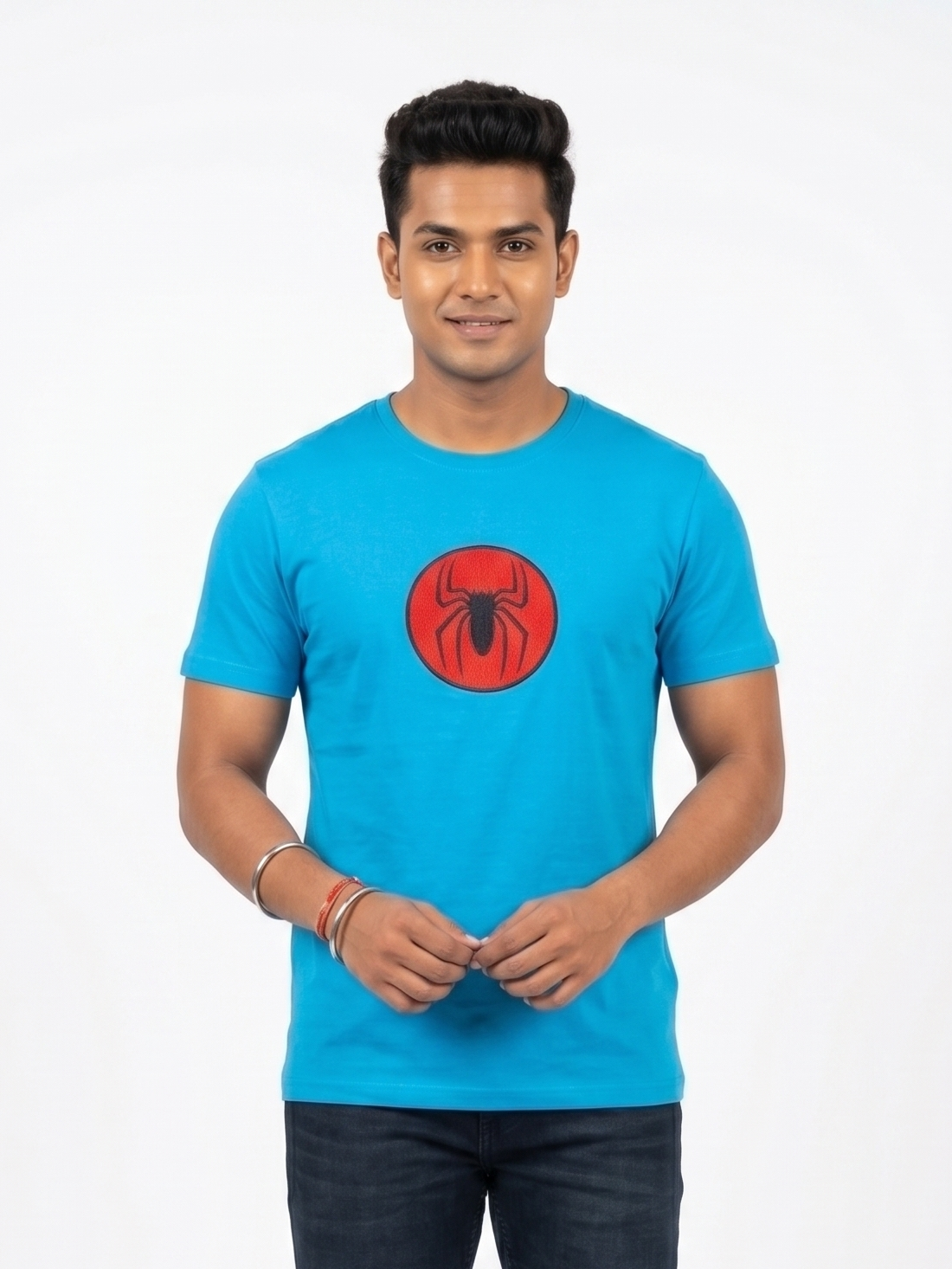 Spider Round Logo Embroidery