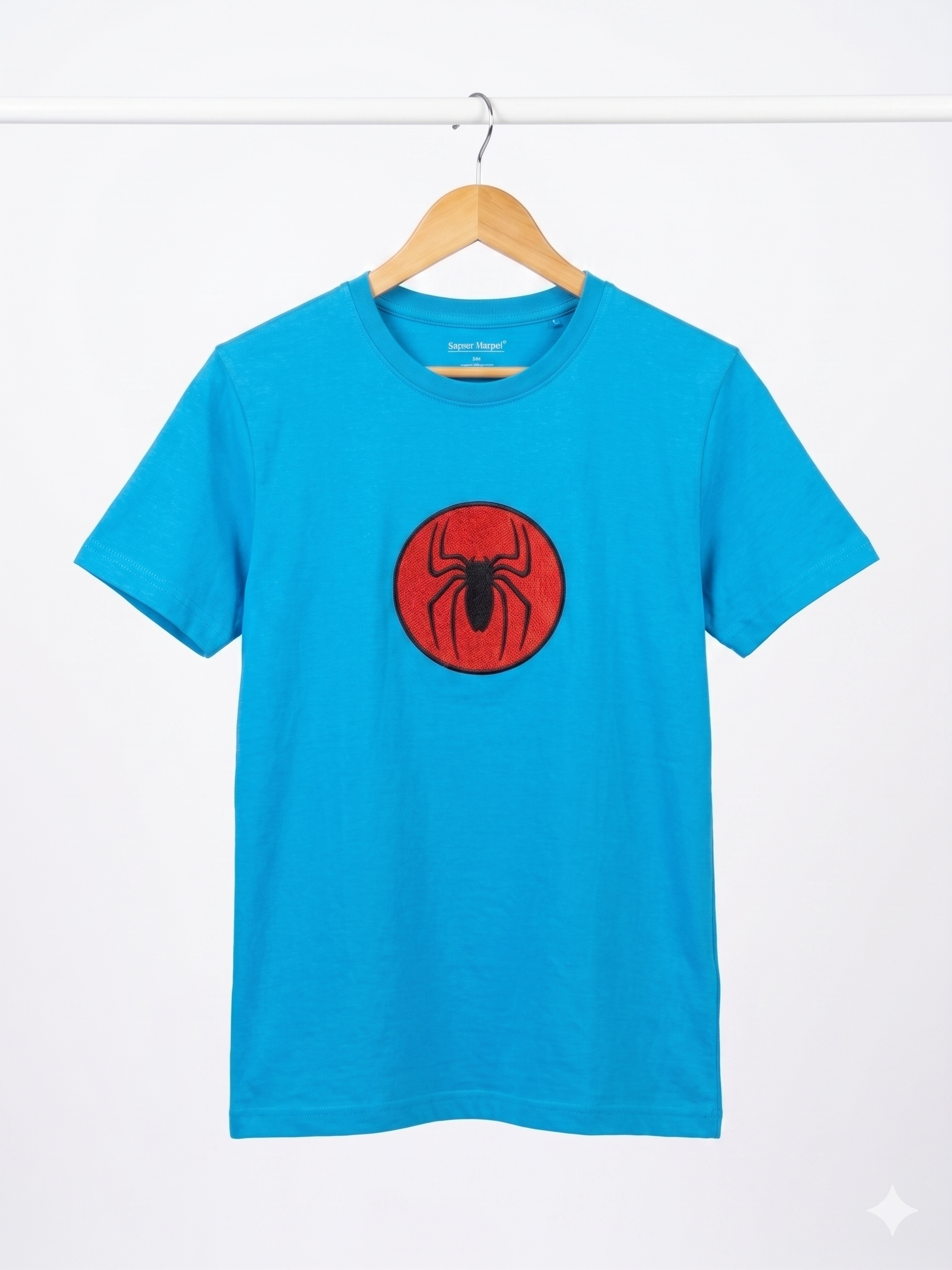 Spider Round Logo Embroidery
