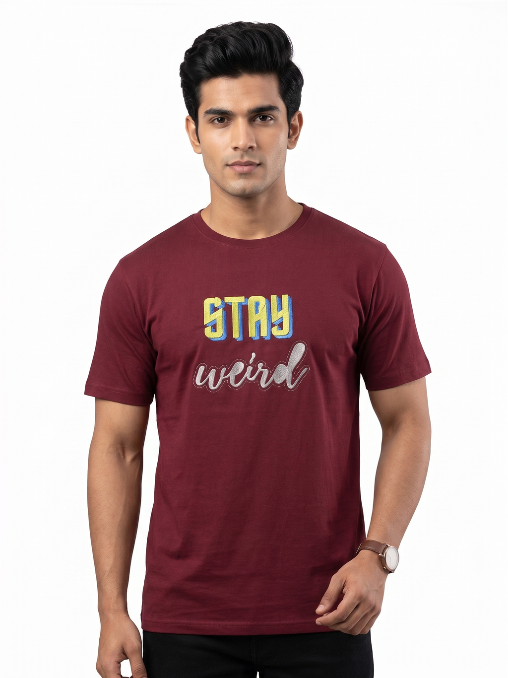 Stay Weird Embroidery