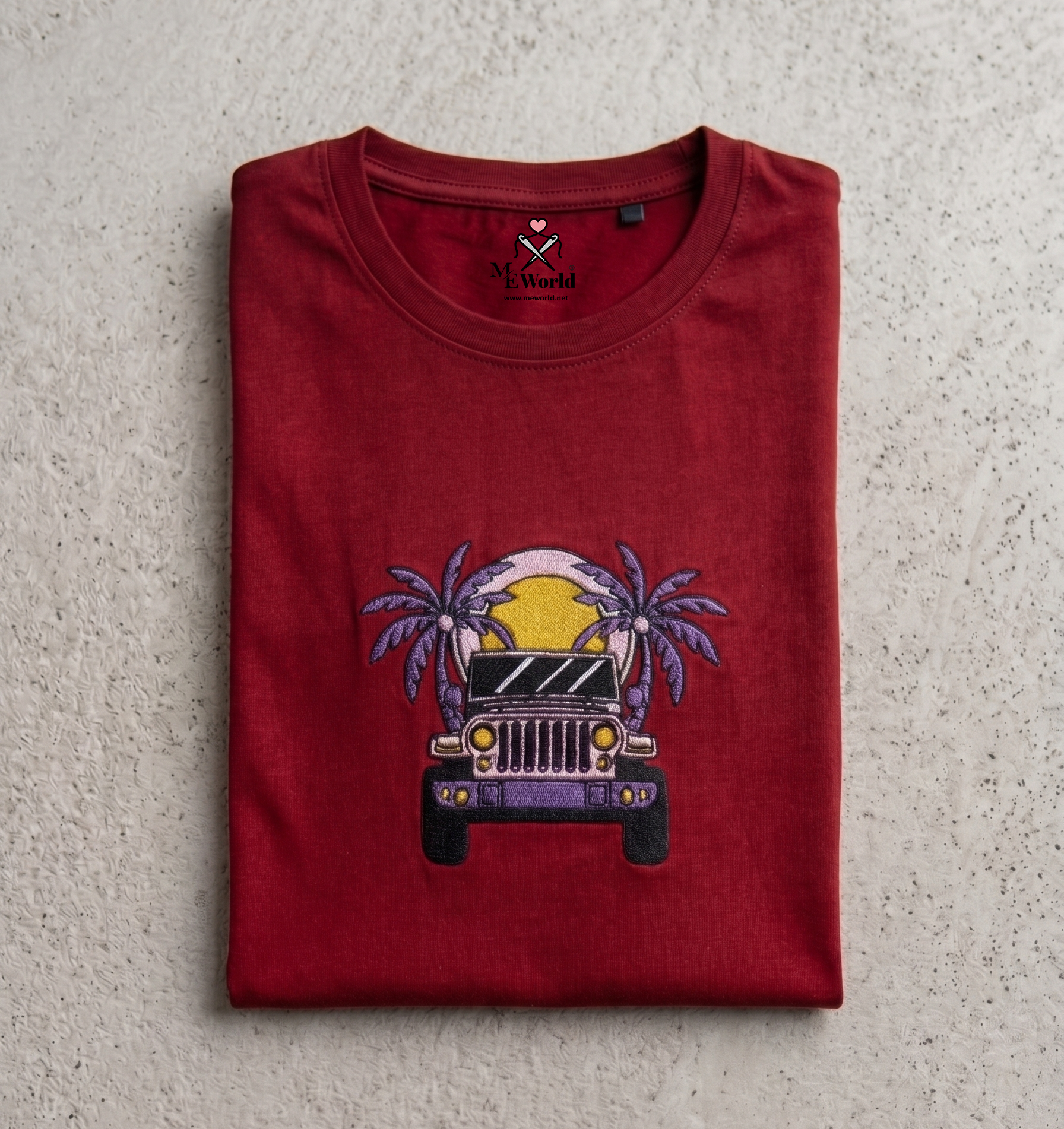 Thar on Beach Embroidery