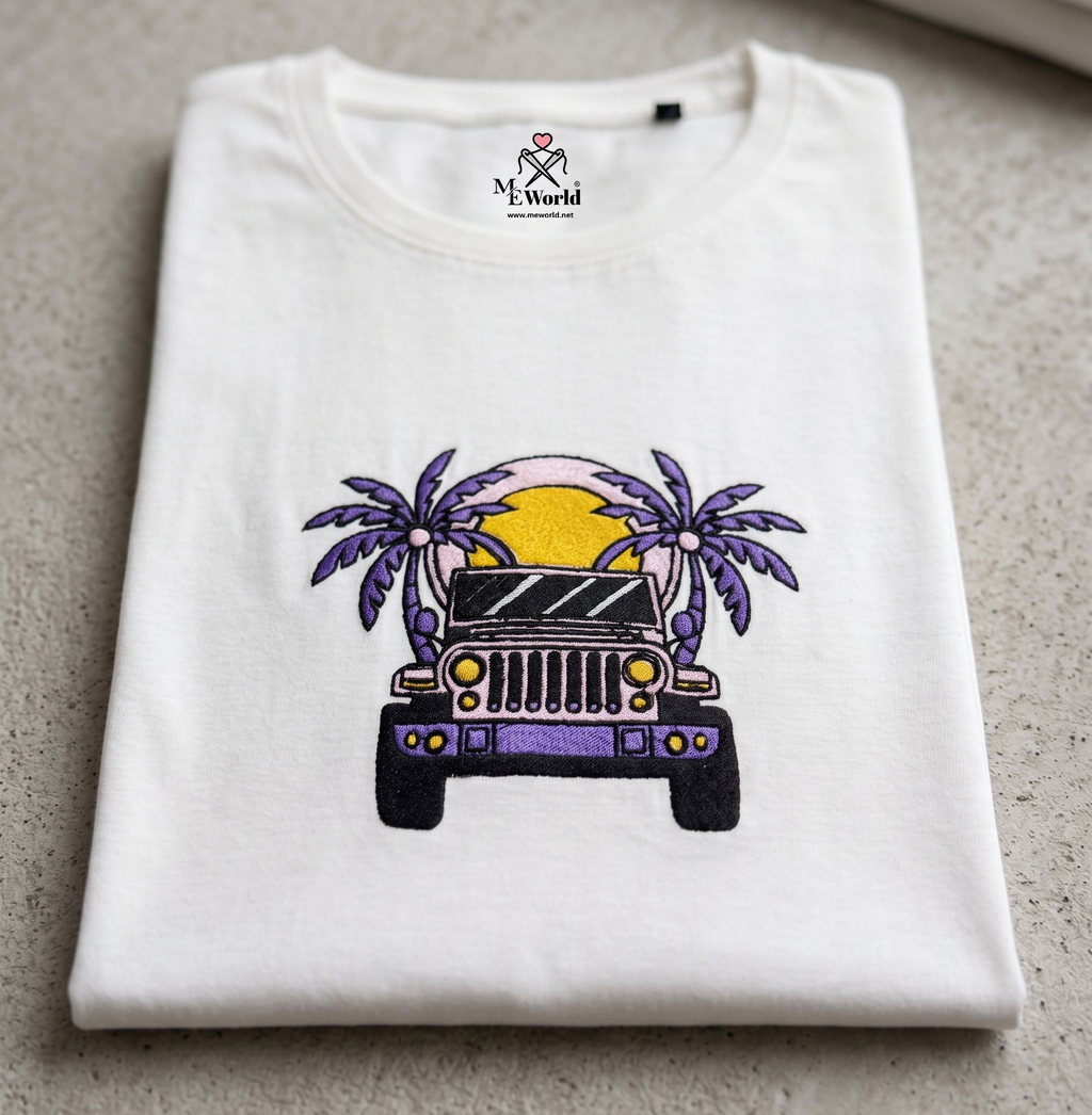 Thar on Beach Embroidery