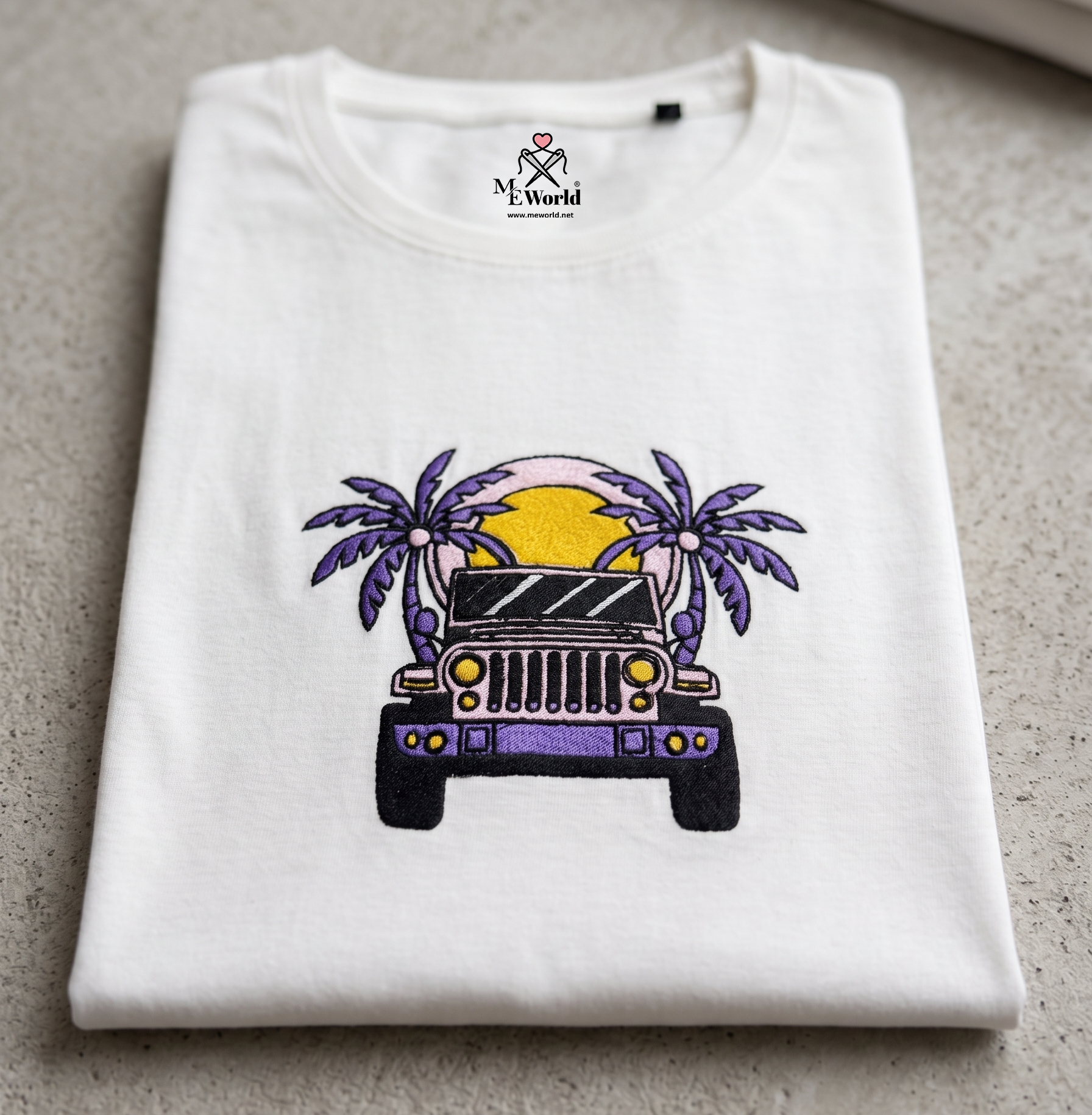 Thar on Beach Embroidery