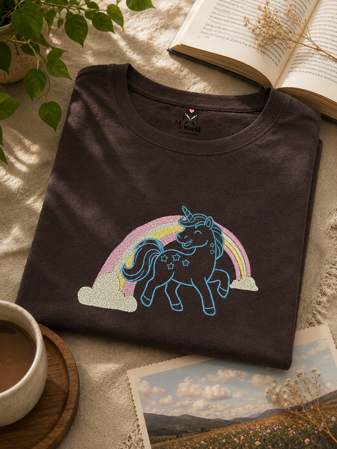 Unicorn Cloud Embroidery