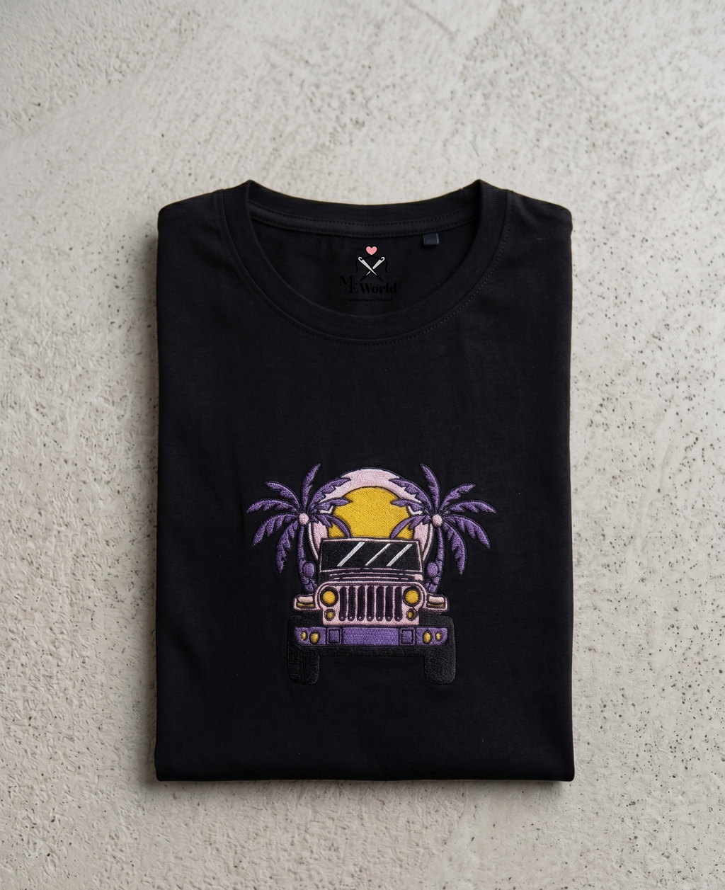 Thar on Beach Embroidery