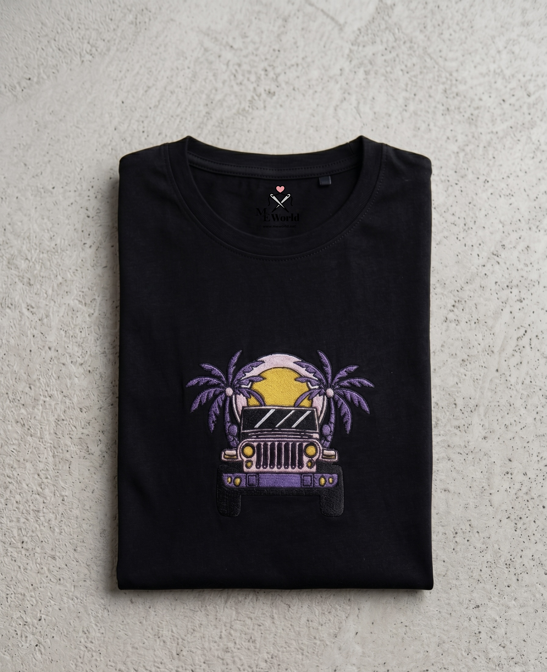 Thar on Beach Embroidery